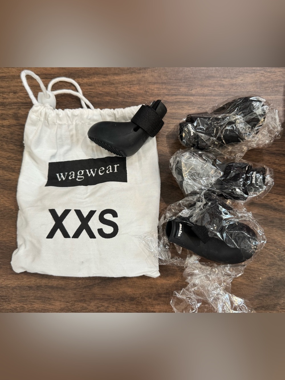 Wagwear WagWellies Dog Boots XXS Black